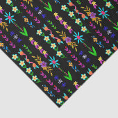 Blume Power Bohemisch Whimsical Seidenpapier (Ausschnitt)