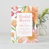 Blume Power Bridal Polterabend Einladung (Stehend Vorderseite)