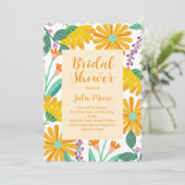 Blume Power Bridal Polterabend Einladung (Stehend Vorderseite)