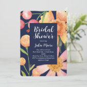 Blume Power Bridal Polterabend Einladung (Stehend Vorderseite)