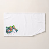 Blume Power Bunny Rabbit Handtuch (Handtuch)
