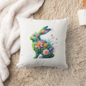 Blume Power Bunny Rabbit Kissen (Decke)