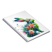 Blume Power Bunny Rabbit Notizblock (Rechte Seite)