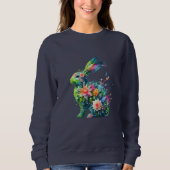 Blume Power Bunny Rabbit Sweatshirt (Vorderseite)