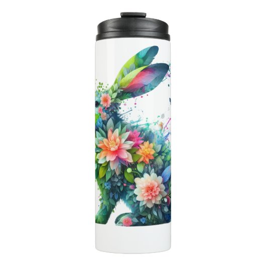 Blume Power Bunny Rabbit Thermosbecher (Vorderseite)