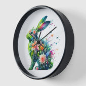 Blume Power Bunny Rabbit Uhr (Winkel)