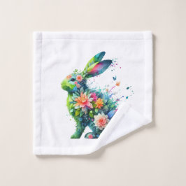 Blume Power Bunny Rabbit Waschlappen