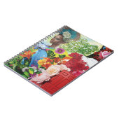 Blume Power Collage Notebook Notizblock (Linke Seite)