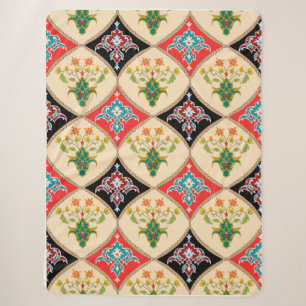 "Blume Power Comfort" - Trendy Floral Fleece Sher Sherpadecke