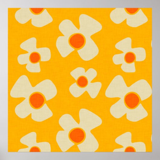 Blume Power - Daisy Yellow Poster (Vorne)