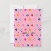 Blume Power Danke Karte (Vorderseite)