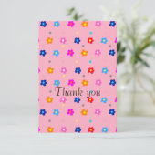 Blume Power Danke Karte (Stehend Vorderseite)