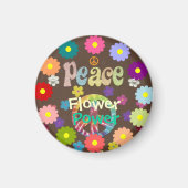 Blume Power der 1960er Jahre Magnet (Vorne)
