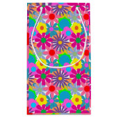 Blume Power der 1970er Jahre Kleine Geschenktüte (Rückseite)