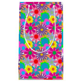Blume Power der 1970er Jahre Kleine Geschenktüte (Vorderseite)