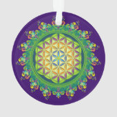 Blume Power des Lebens / Lebensgefühl Ornament (Rückseite)