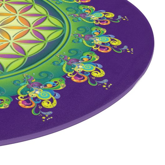 Blume Power des Lebens / Lebensgefühl Schneidebrett (Ecke)