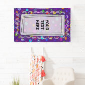 Blume Power Dusche - farbiges Muster 1 Banner (Insitu)