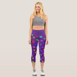 Blume Power Dusche - farbiges Muster 1 Capri Leggings