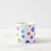 Blume Power Dusche - farbiges Muster 1 Espressotasse (Vorderseite)