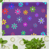 Blume Power Dusche - farbiges Muster 1 Geschirrtuch (Gefaltet)