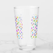 Blume Power Dusche - farbiges Muster 1 Glas (Rechts)