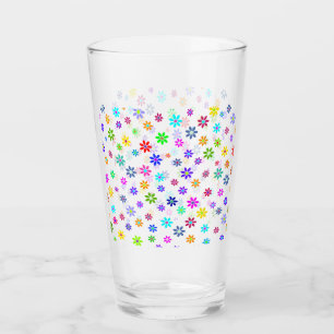Blume Power Dusche - farbiges Muster 1 Glas