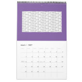 Blume Power Dusche - farbiges Muster 1 Kalender (Mär 2027)