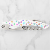 Blume Power Dusche - farbiges Muster 1 Kellnermesser (Vorderseite)