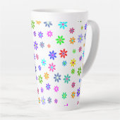 Blume Power Dusche - farbiges Muster 1 Milchtasse (Rechte Ecke)