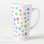 Blume Power Dusche - farbiges Muster 1 Milchtasse (Rechts)