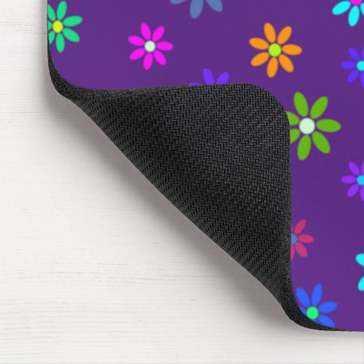 Blume Power Dusche - farbiges Muster 1 Mousepad (Ecke)