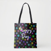 Blume Power Dusche - farbiges Muster 1 Tasche (Vorderseite)