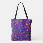 Blume Power Dusche - farbiges Muster 1 Tasche (Rückseite)