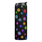 Blume Power Dusche - farbiges Muster 1 Thermosbecher (Nach links gedreht)