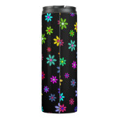 Blume Power Dusche - farbiges Muster 1 Thermosbecher (Rückseite)