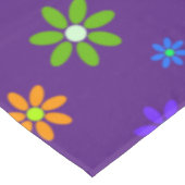 Blume Power Dusche - farbiges Muster 1 Tischdecke (Schrägansicht)