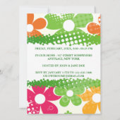 Blume Power Einladung (Rückseite)