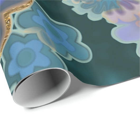 Blume Power Explosionsspass einzigartig Geschenkpapier (Rolleneckpunkt)