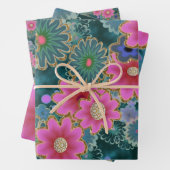 Blume Power Explosionsspass einzigartig Geschenkpapier Set (Beispiel)