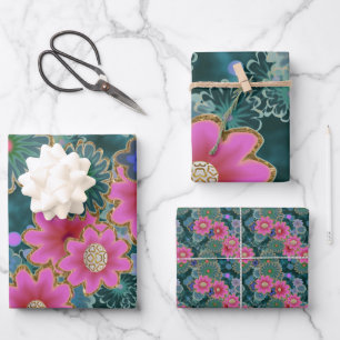 Blume Power Explosionsspass einzigartig Geschenkpapier Set
