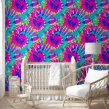 Blume Power - Farblich spiralfarbenes Batik-Muster