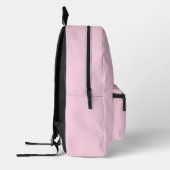 Blume Power Flamingo | Rosa- und Blumendesign Bedruckter Rucksack (Links)