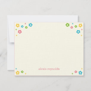 Blume Power Flat Danke Karte