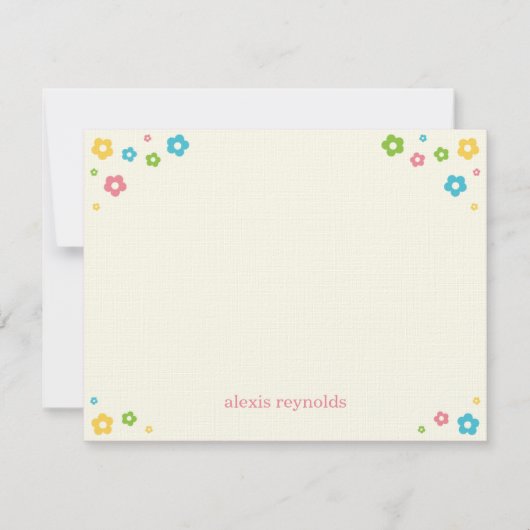 Blume Power Flat Dankeschön Karte (Vorderseite)