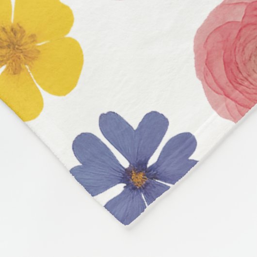 Blume Power Fleecedecke (Ecke)