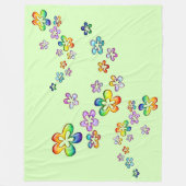Blume Power Floating Blossoms 1a Fleecedecke (Vorderseite)