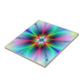 Blume Power Fraktal Fliese (Seite)