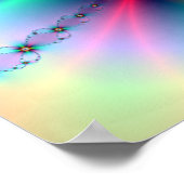 Blume Power Fraktal Poster (Ecke)