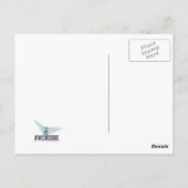 Blume Power Fraktal Postkarte (Rückseite)